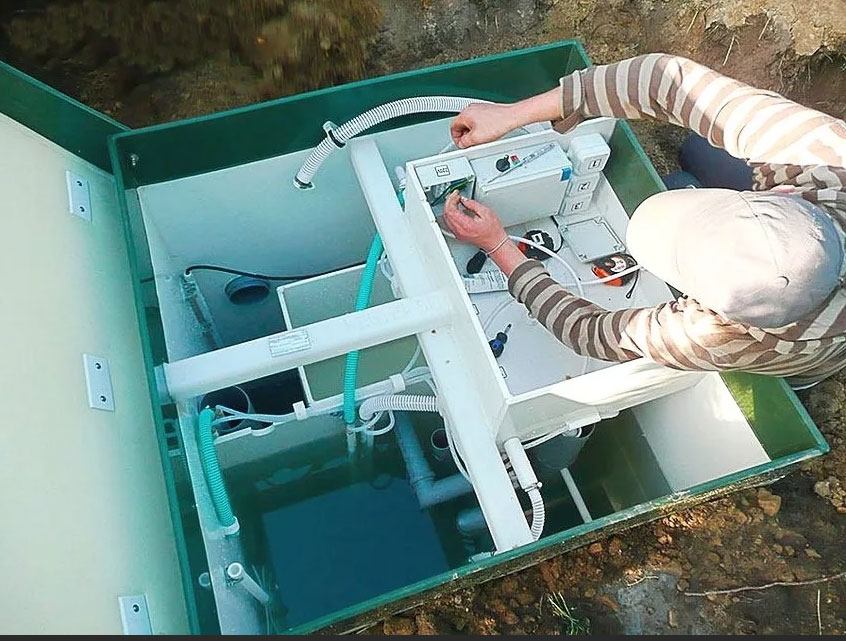 Пайка корпуса септикай в Отрадном